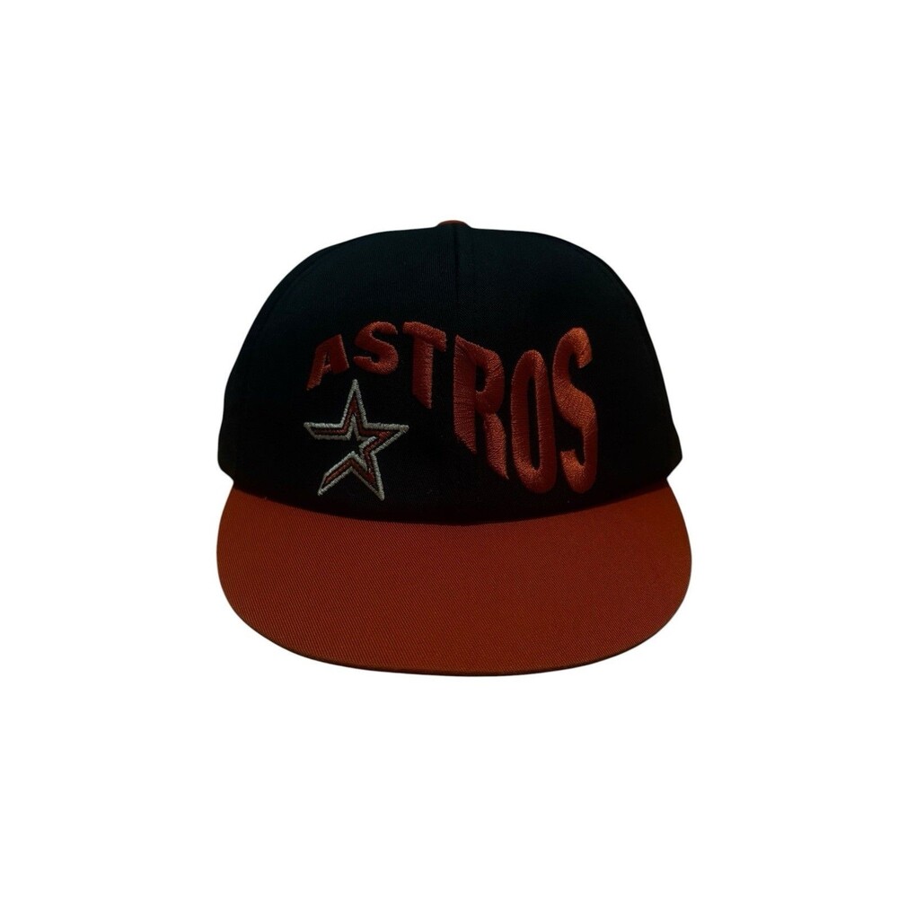 Vtg ANNCO Houston Astros Youth Adjustable Black MLB Hat